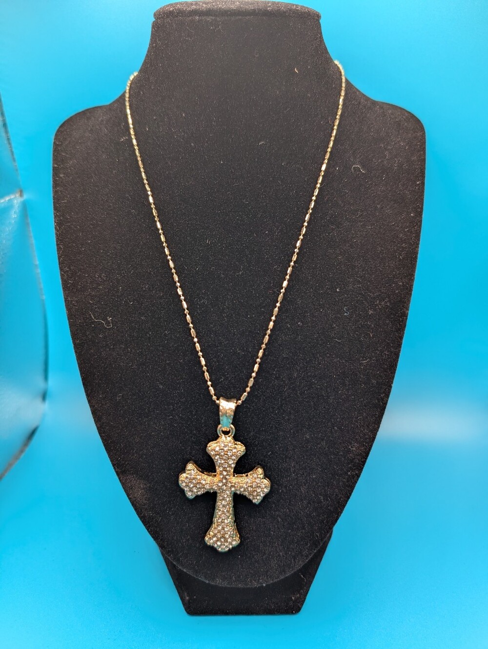 Gold  Cross Pendant Necklace - Women Jewelry